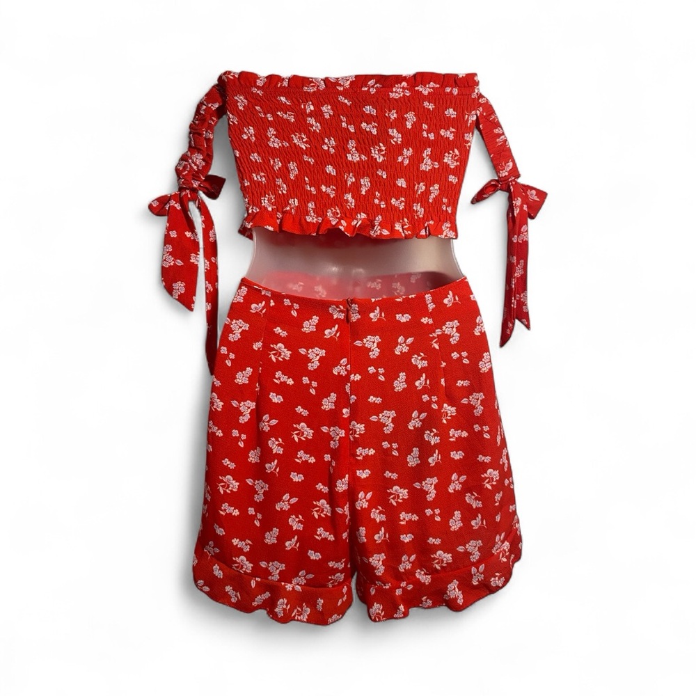 Parisian Works Scarlet Floral Bandeau - Picture 6 of 12